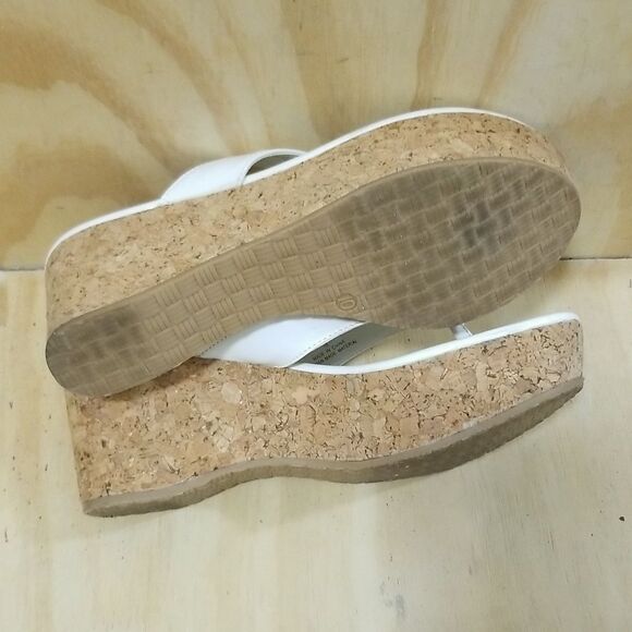 Sonoma White Wedge Sandals Wmn's size 10 - Picture 8 of 8
